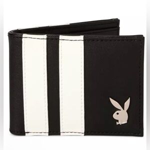 PLAYBOY Black and White Bifold Wallet- NWT